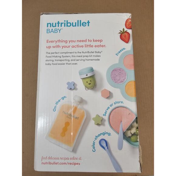 Nutribullet Baby & Toddler Meal Prep Kit *New Sealed* Food Storage Accessories - Picture 2 of 11